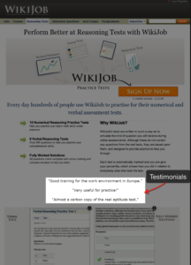 لصفحة هبوط منافسة وظّف شهادات العملاء